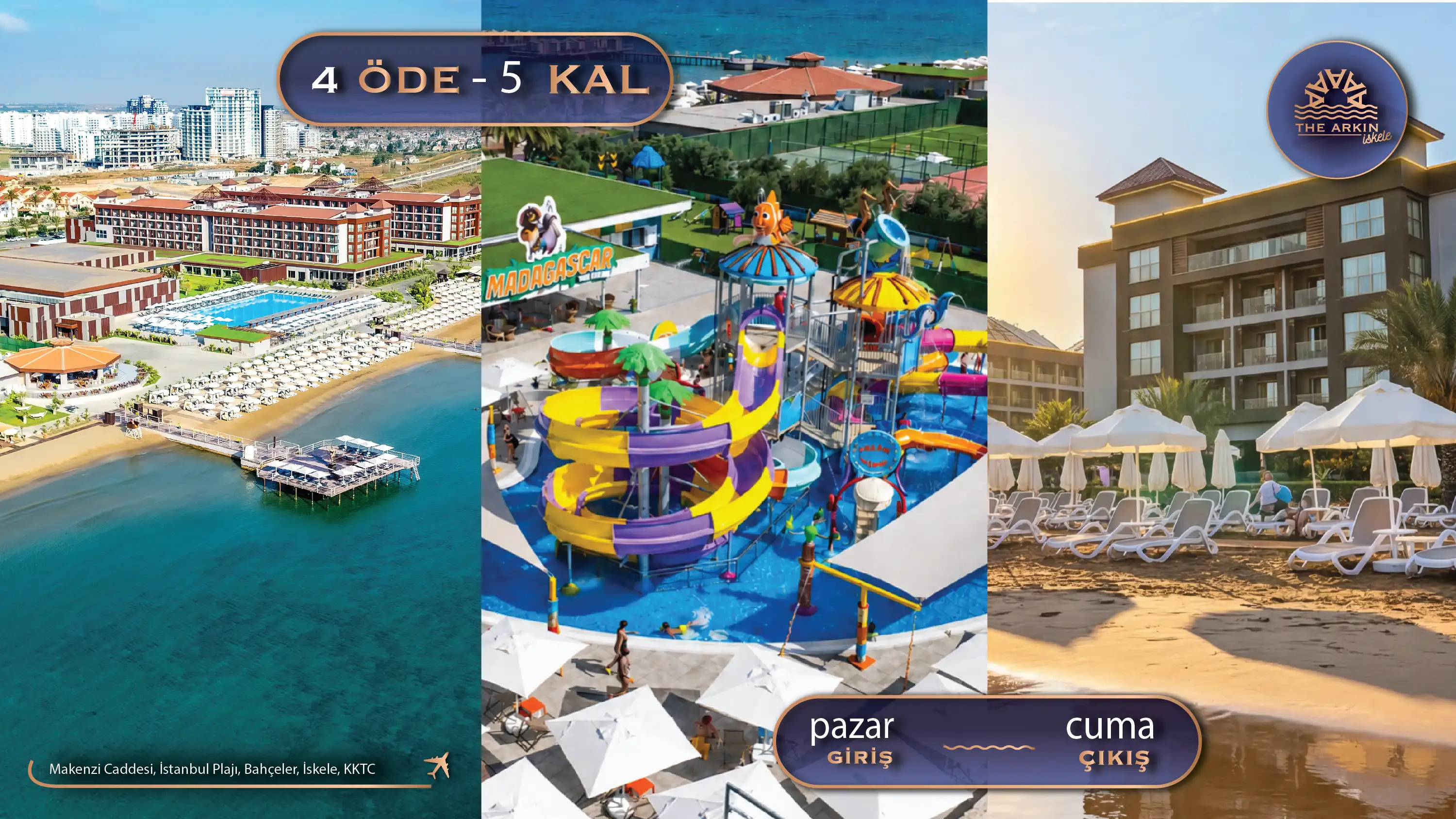 4 Gece ve üzeri konaklamaya 1 Gece bizden!
