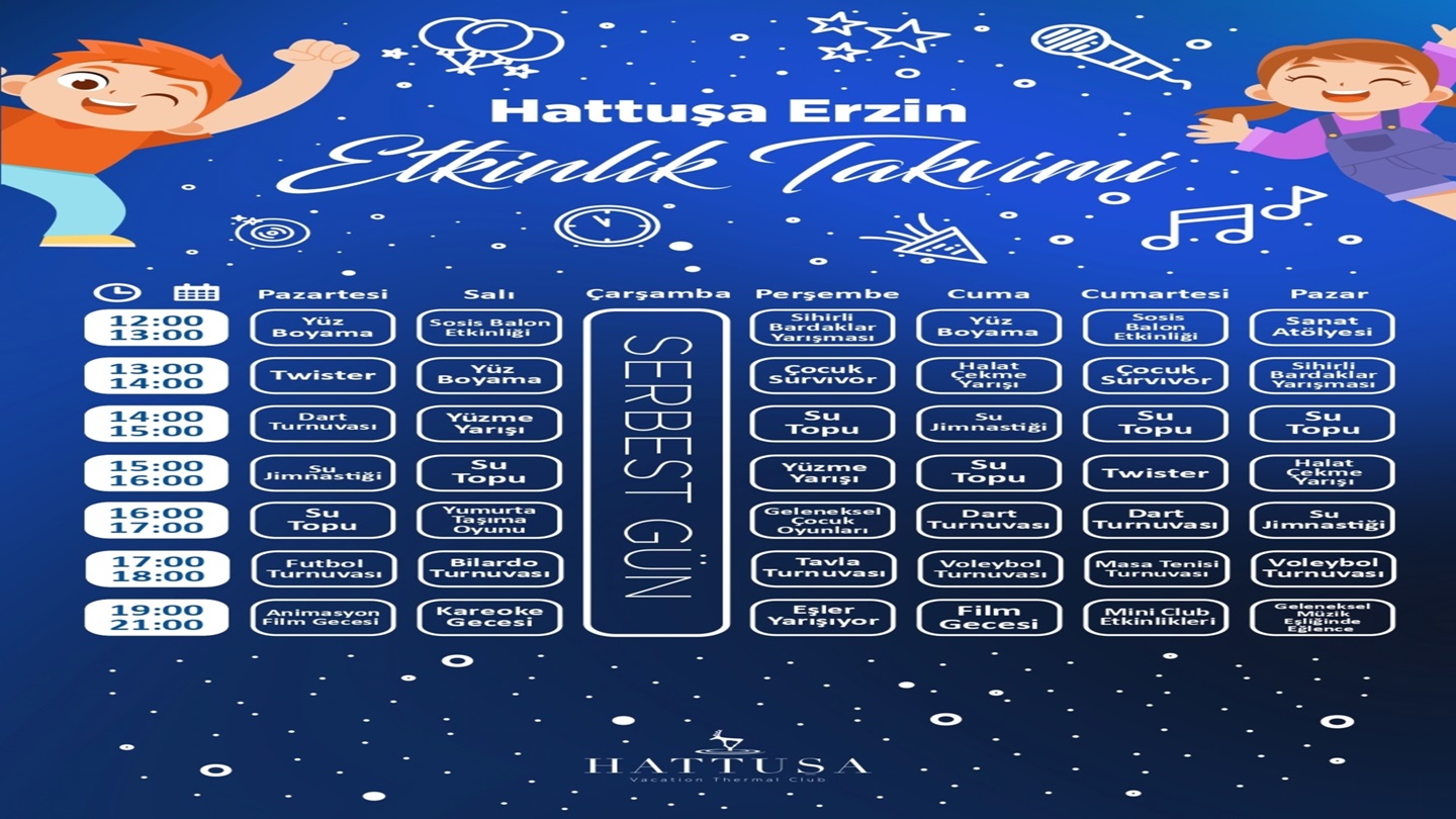 Hattuşa Erzin'de Animasyon Etkinlikleri
