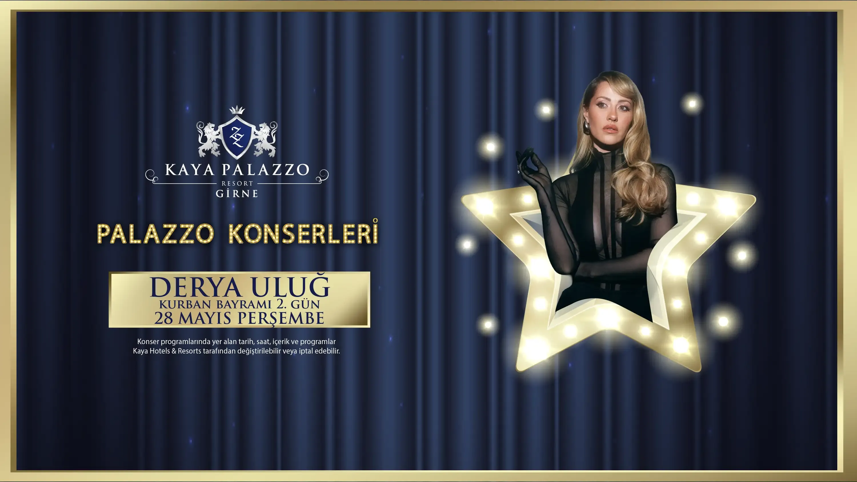 Kurban Bayramı Derya ULUĞ Konseri